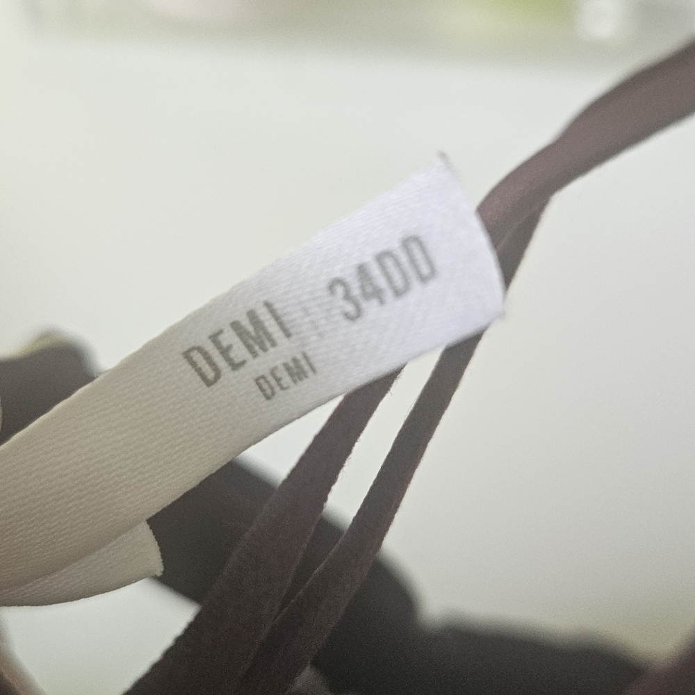 NWT Aerie Sunnie Demi Push Up Bra 34DD Burgundy Lace - Picture 3 of 6